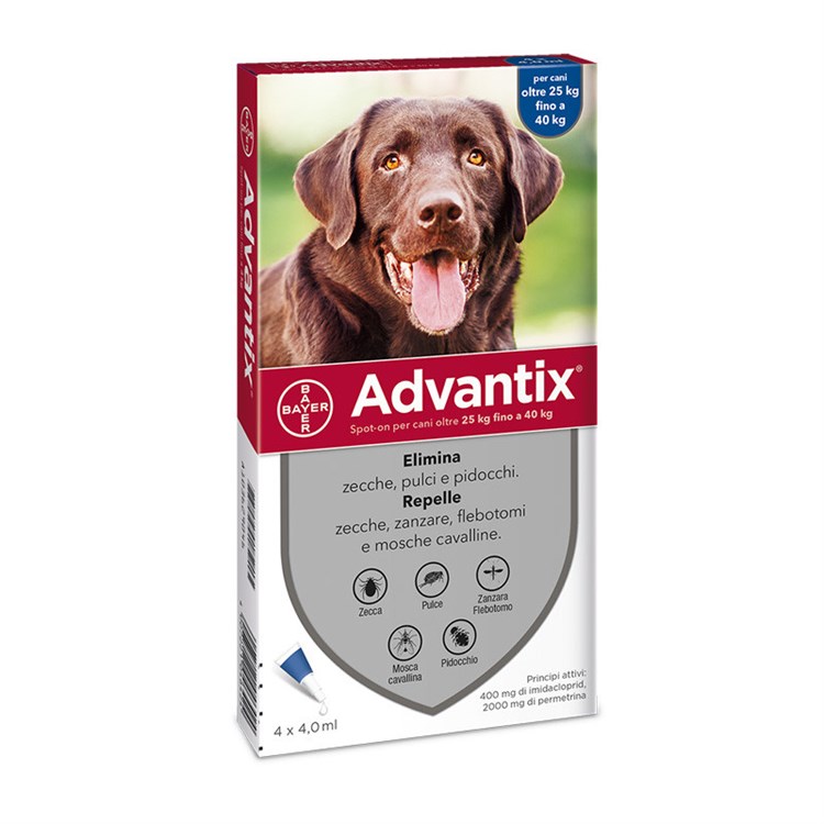 Advantix Spot-On per cani oltre 25 a 40 kg 4 pipette