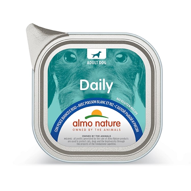 Almo Nature Daily Menu Pesce Bianco e Riso 100 gr Per Cane