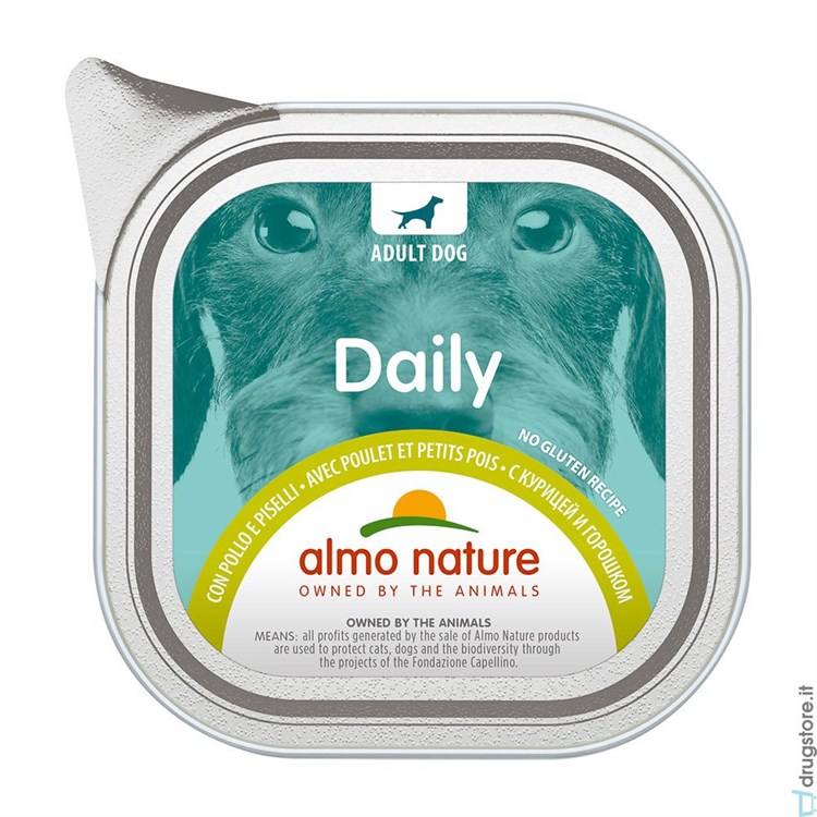 Almo Nature Daily Menu Pollo Piselli 100 gr Per Cane
