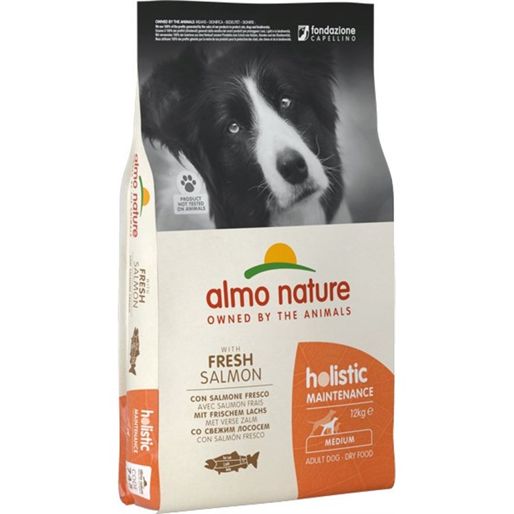 Almo Nature Holistic Medium Adult Dog 12 kg Salmone e Riso per Cani