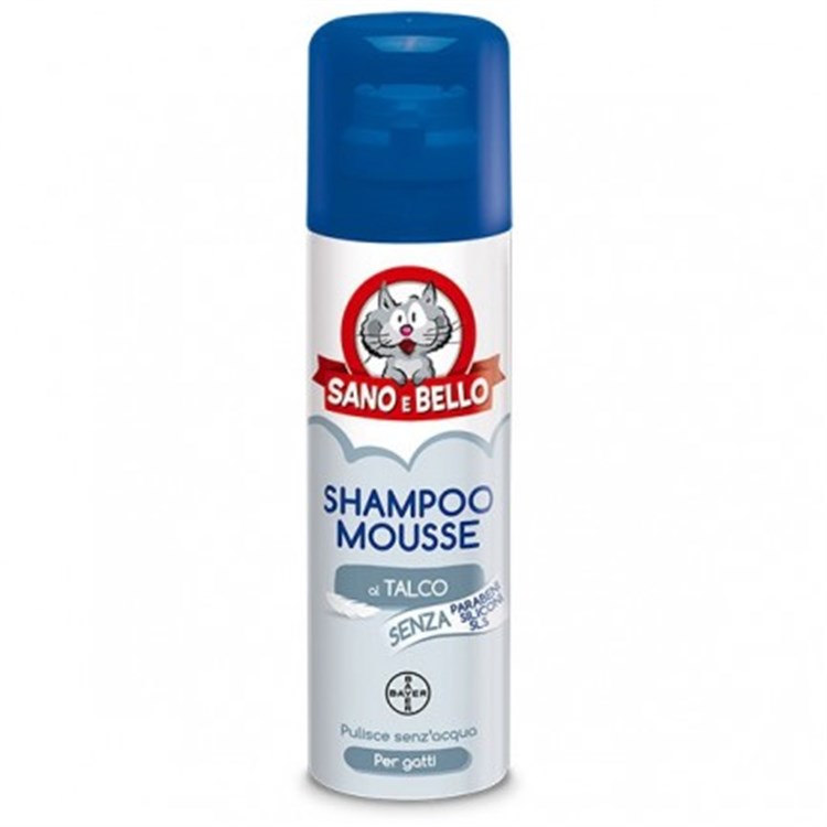 Bayer Sano e Bello Shampoo Mousse al Talco Per Gatti 200 ml