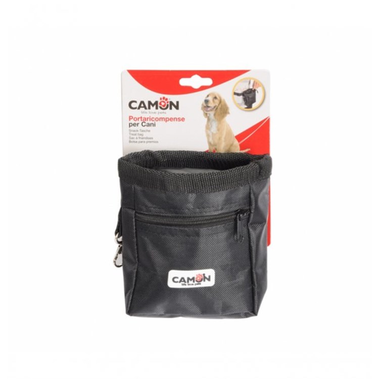 Camon Porta ricompense oxford con cintura e porta sacchetti 14x6x12cm per Cani