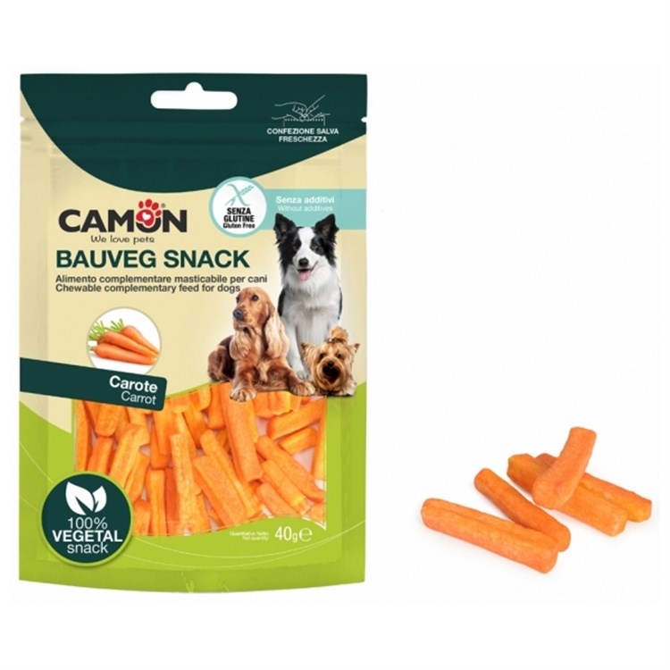 Camon Snack Vegetale Carotine Crispy Bauveg 40 gr per Cani