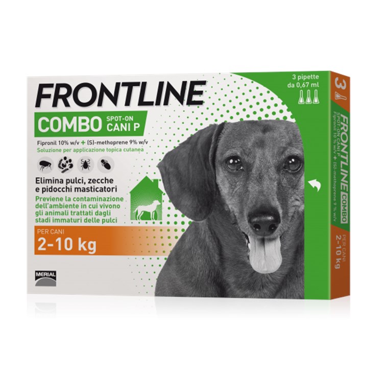 Frontline Combo Per Cani P dai 2 a 10 kg 3 pipette