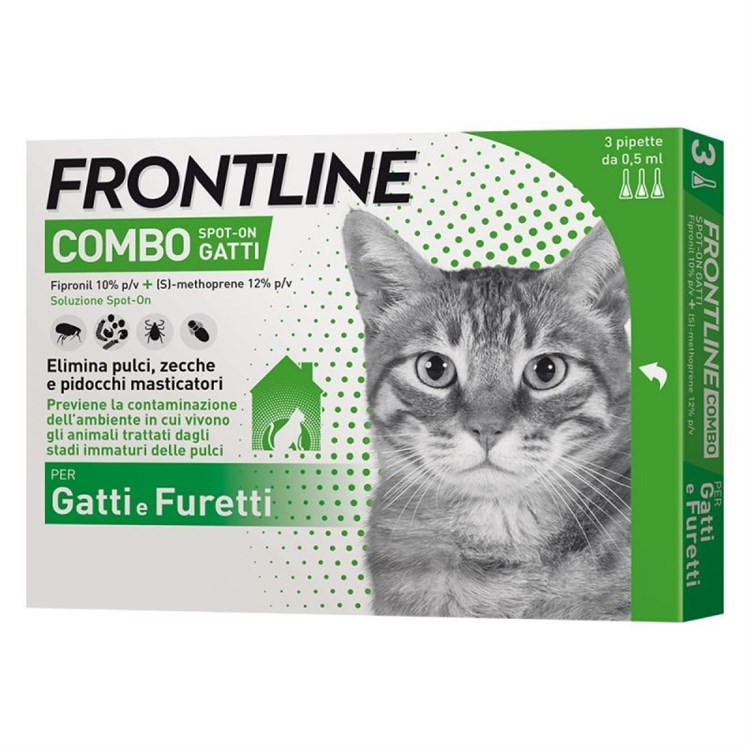Frontline Combo Per Gatti 3 Pipette da 0,5 ml