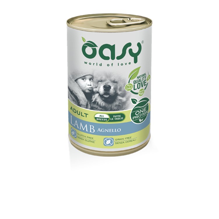 Oasy Dog Monoproteico Agnello 400 gr Umido Per Cani