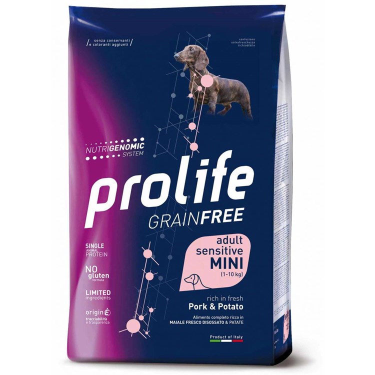Prolife Dog Sensitive Mini Adult Maiale e Patate 7 kg (Pork) Grain Free