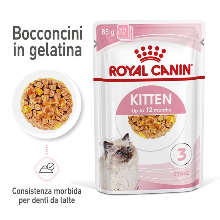 Royal Canin Kitten Jelly 85 gr In Gelatina Per Gatti