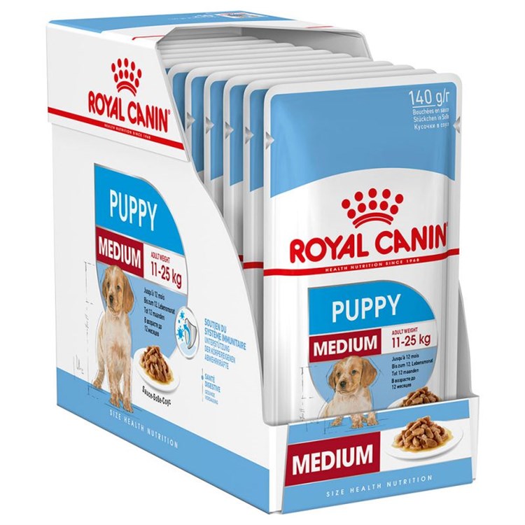 Royal Canin Medium Puppy 140 Gr Busta In Salsa Umido Per Cane