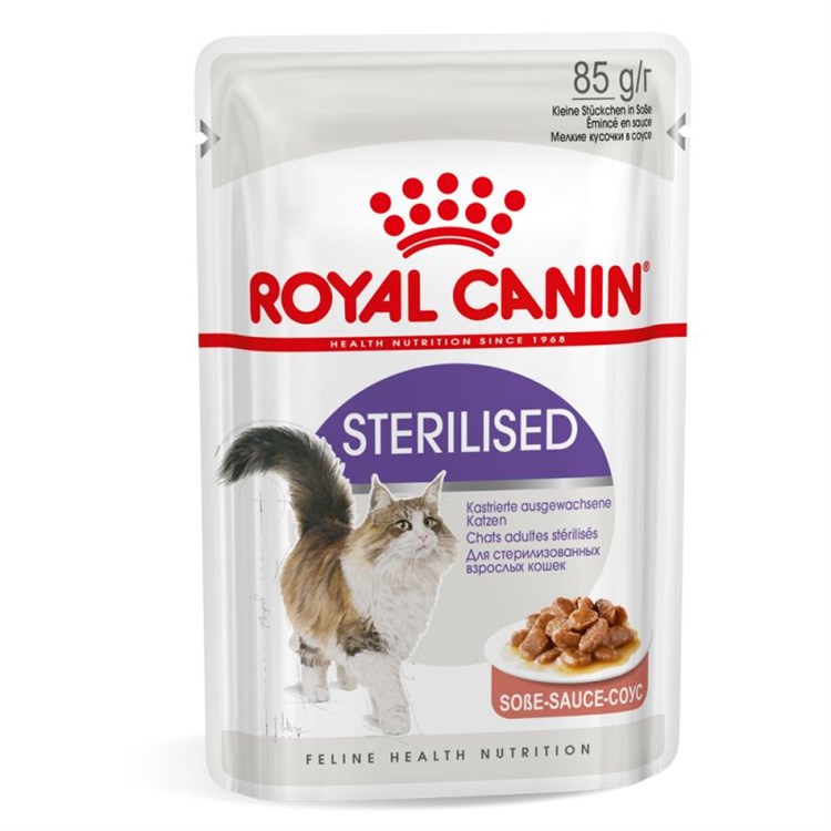 Royal Canin Sterilised Gravy 85 gr In Salsa Cibo umido per gatti